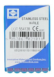Stainless steel endo files (6 pcs box) length 25 mm H-File 10