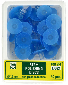 Stem discs (40 pcs box) 12 mm blue coarse - TOR VM