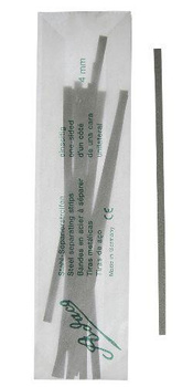 Steel separating strips Adaco 4 mm fine, doublesided (12 pcs package)