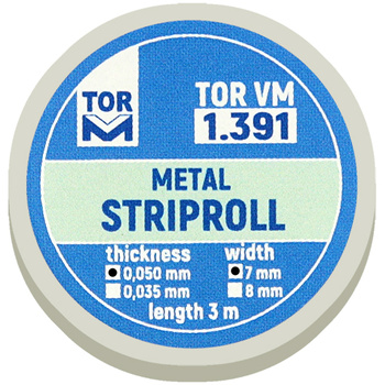 Matrix retainer striproll - 0,050 mm, 7 mm width, 3 m length (1.391)