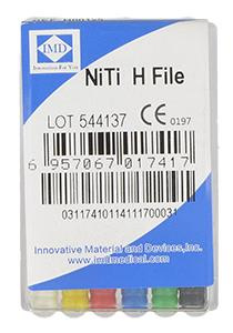 NiTi endo files (6 pcs box) length 25 mm H-File 15-40