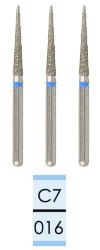 Diamond burs for FG handpiece swiss type C7 (3 pcs.)
