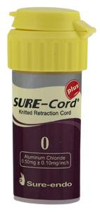 Retraction cord Sure-Endo impregnated 254cm with cutter 0