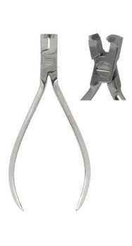 Distal end cutter, solid, mirror finish, TC, 12 cm