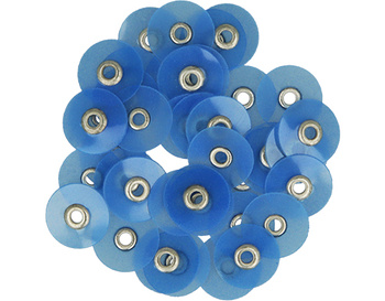 Polishing discs for S-Flex mandrel (40 pcs box) 12 mm blue coarse - TOR VM