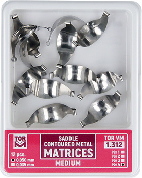 Matryce siodłowe (op. 12 szt.) średnie (4) - 0,050mm (1.312)