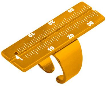Endodontic ruler gold