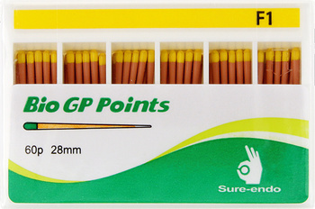 Gutta percha points Sure-Endo type ProTaper (60 pcs box) F1