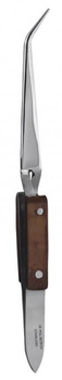 Soldering tweezer curved
