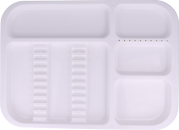 Tacka stomatologiczna 34x24,5x2 cm (plastikowa, autoklawowalna) - biała