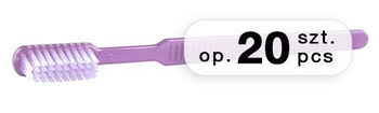 Toothbrushes with paste dose, heather (20 pcs.)