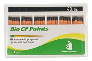 BIO Gutta percha points Sure-Endo 0.06 - 6% (60 pcs box) 40/06