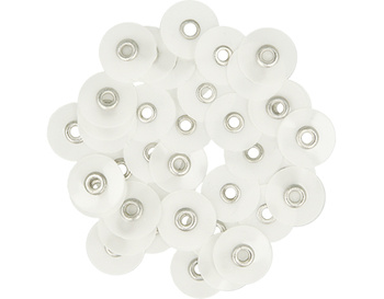 Polishing discs for S-Flex mandrel (40 pcs box) 12 mm white superfine  - TOR VM
