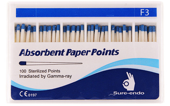 Absorbent paper points Sure-Endo type ProTaper (100 pcs box) F3