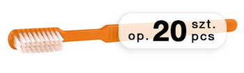 Toothbrushes with paste dose, orange (20 pcs.)