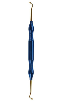 Plugger / burnisher TiN with titanium nitride coating anatomic handle US-3