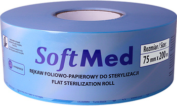 Sterilization sleeve on a roll 200m x 75 mm - SoftMed