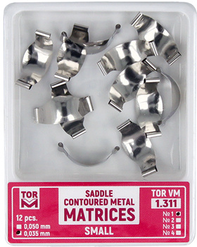 Matryce siodłowe (op. 12 szt.) małe (1) - 0,035mm (1.311) - TOR VM