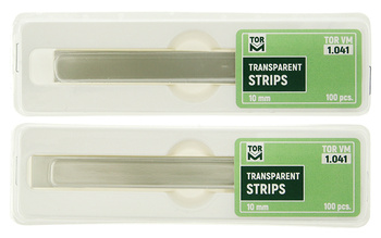 Transparent strips 10 mm / 0,050 mm (100 pcs.) (1.041) (2 packages) - TOR VM
