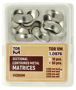 Formówki sekcyjne profilowane (op. 50 szt.) średnie - 0.050mm hard (1.0976) - TOR VM