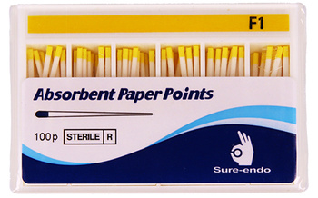 Sączki papierowe Sure-Endo typ ProTaper (op. 100 szt.) F1