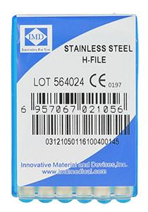 Stainless steel endo files (6 pcs box) length 25 mm H-File 15
