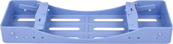Instrument sterilization cassette - 3 slots - blue