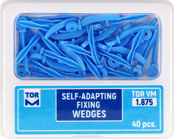 Self-adapting fixing wedges, 40 pcs, 1.875