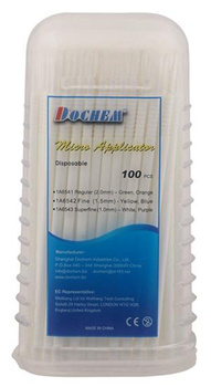 Microapplicator brushes (100 pcs box) white 1,0mm