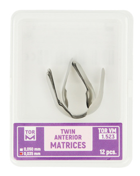 Twin anterior matrices (package 12 pcs.) 0,035 mm (1.523) medium - TOR VM