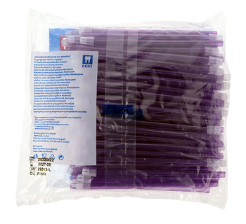 Saliva ejectors Polydent (100 pcs/bag) - purple