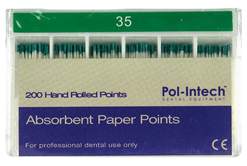 Absorbent paper points Pol-Intech (200 pcs box) - 2% 35