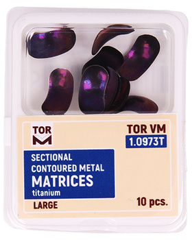 Sectional contoured titanium matrices (10 pcs box) - large - 0,030 soft (1.0973T) - TOR VM