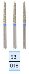 Diamond burs for FG handpiece swiss type S3 (3 pcs.)