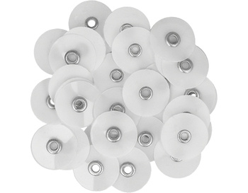 Krążki polerskie na standardową mandrelkę na rynku (op.40 szt.) 14 mm - białe superfine (1.734) - TOR VM