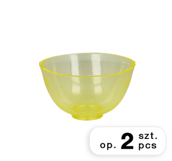 Miska do alginatu i gipsu 10,5cm żółta (2 szt)