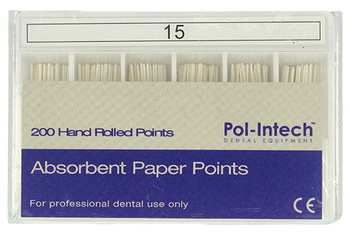 Absorbent paper points Pol-Intech (200 pcs box) - 2% 15
