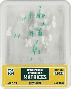 Transparent Sectional Contoured Matrices - 30 pcs/box - narrow 1.922