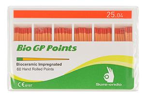 BIO Gutta percha points Sure-Endo 0.04 - 4% (60 pcs box) 25/04