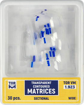 Transparent Sectional Contoured Matrices - 30 pcs/box - wide 1.923