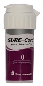 Retraction cord Sure-Endo non-impregnated - 254cm with cutter 0