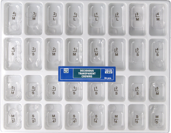 Deciduous Transparent Crowns - 64 pcs/box (1.912)