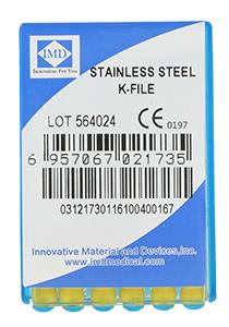 Pilniki kanałowe stalowe (op.6szt.) dł. 25 mm - K-File 20