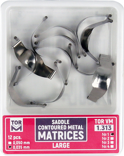 Saddle Contoured Metal Matrices Pcs Box Large Mm Tor