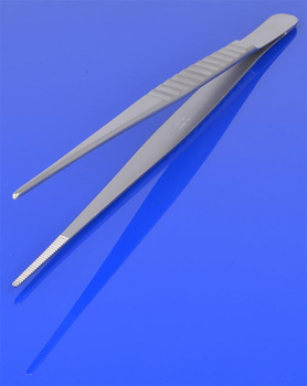 Tweezers 23 cm, narrow, curved handle, PR-196