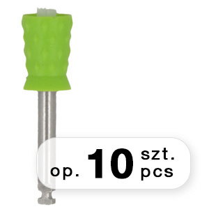 Dual-use cup prophy polisher and brush soft, green (10 pcs.)