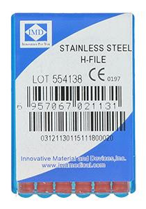 Stainless steel endo files (6 pcs box) length 25 mm H-File 25