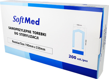 Torebki do sterylizacji (op. 200 szt.) 190mm x 330mm SoftMed