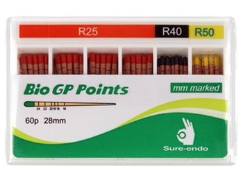 Gutta Percha Points Recip BIO Sure-Endo (60 pcs/box) R25/R40/R50 - assortment
