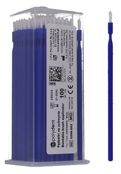 Bendable brush applicator (100 pcs/box) blue